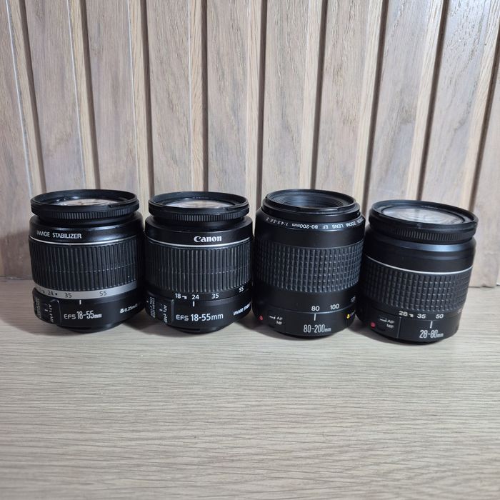 4 lentes Canon para reparação