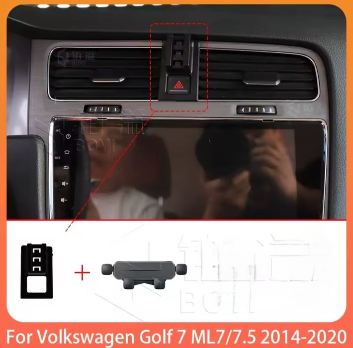 Suporte de telemóvel para volkswagen golf 7 mk7 /7.5 2014-2020 (Artigo Novo)