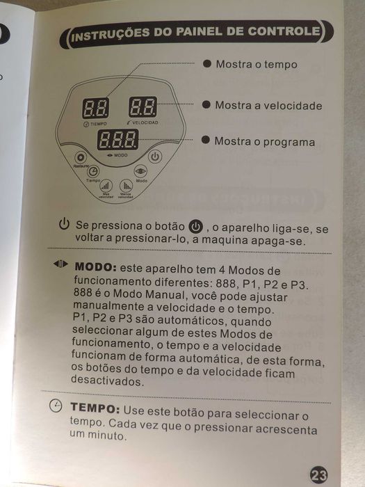 Neuro Estimulador Plataforma Vibratória com Manual e Instruções