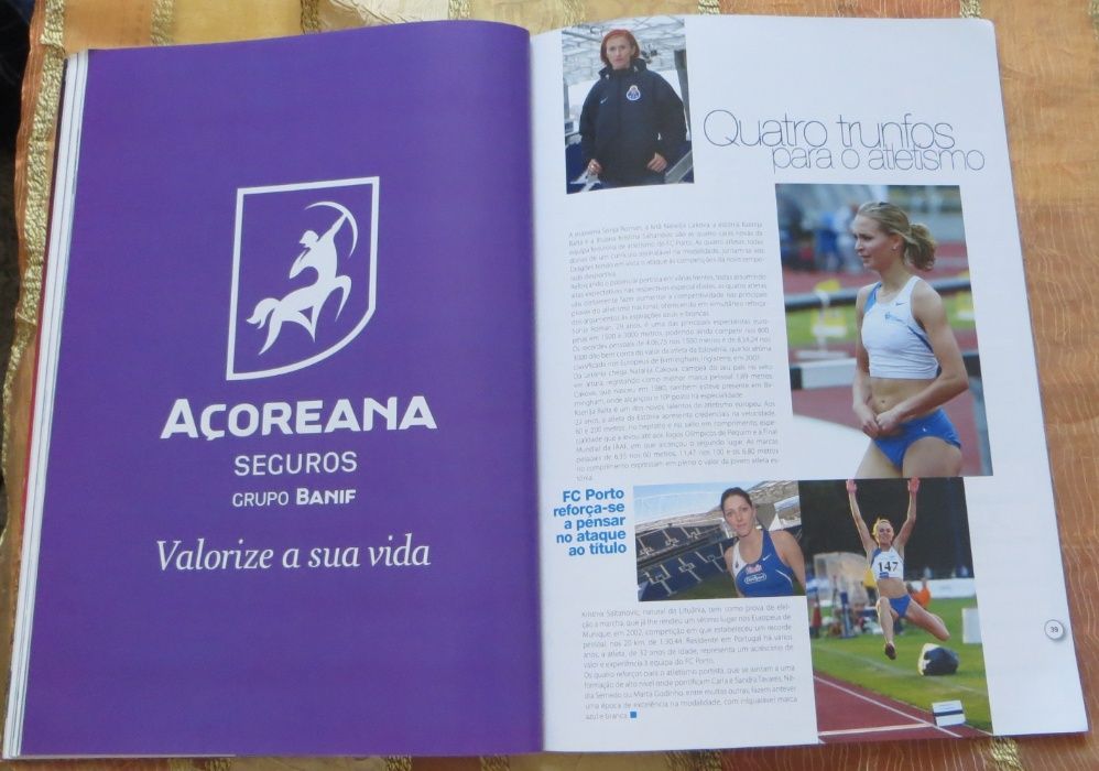 Revista Futebol Dragões Caixa Kevin "Big Sho Corrida e Atletismo