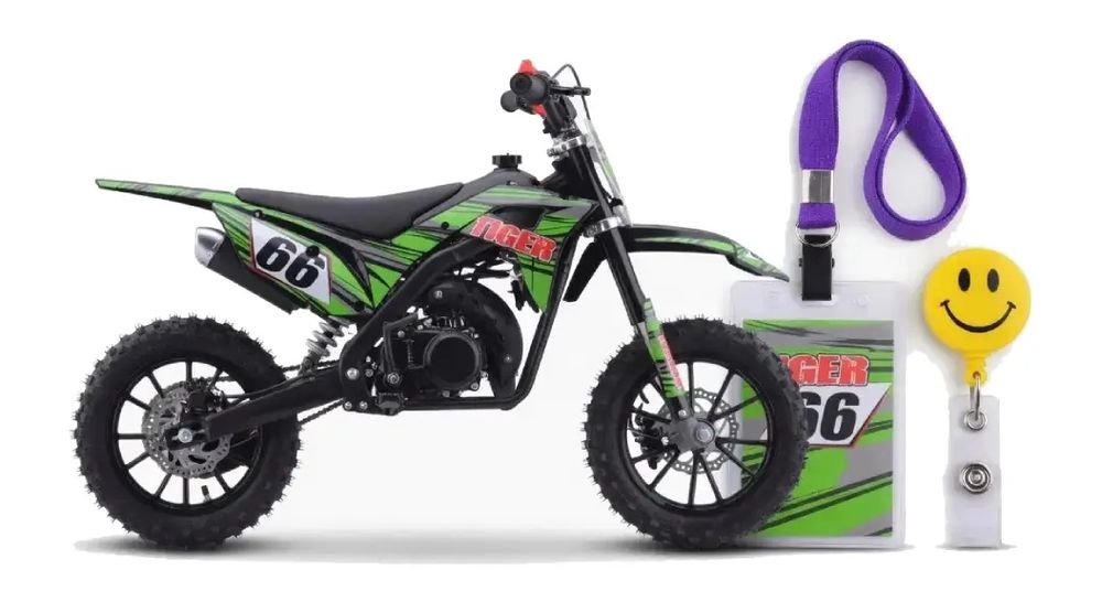 Motor dla dziecka 49cc TIGER Mini Cross dla Dzieci Zielony