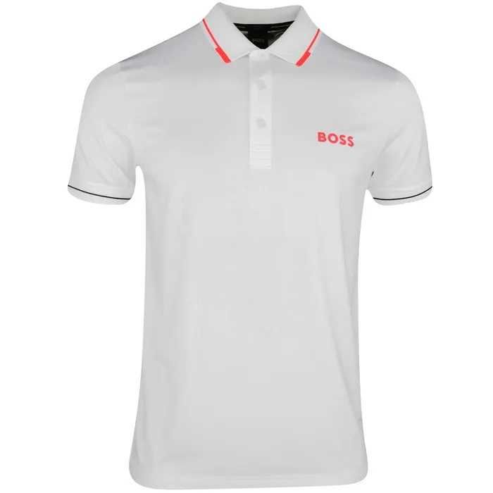 HUGO BOSS męska koszulka polo WHITE PRO