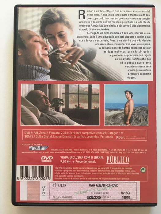 Mar Adentro - filme DVD NOVO