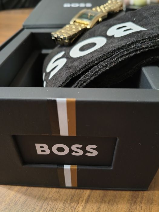 Zegarek Boss, damski, Zielona tarcza
