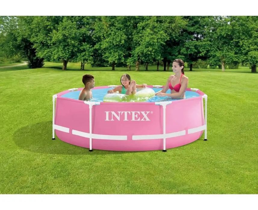Intex Басейн каркасний Рожевий, 244х76см
