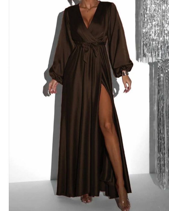 Сукня максі Le Katrin Family з подвійного шовку, розмір 2XL