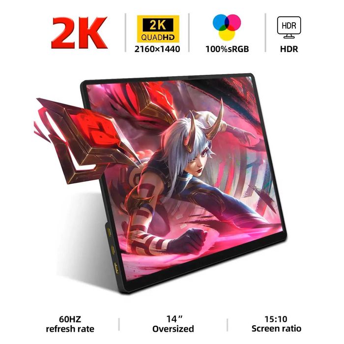 Портативні IPS монітори ZSUS PM10A 10.5"/14A-2K 14"/Anmite A160W03 16"