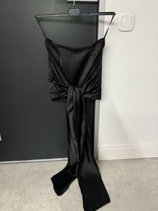 Сатинова міні спідниця з вузлом missguided