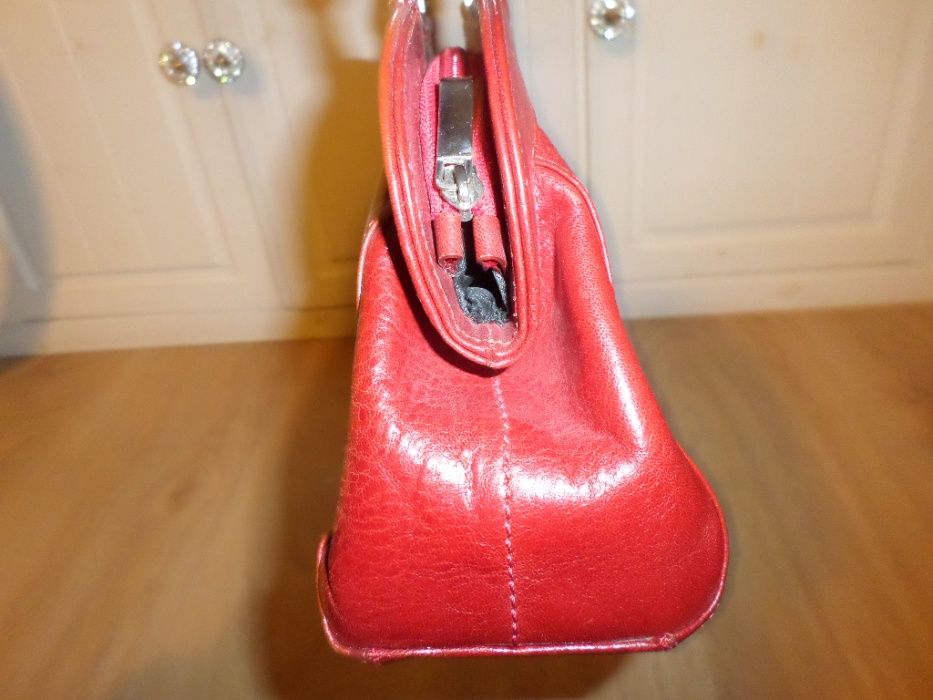 Torebka skóra naturalna Baron idealna załozona 2 razy