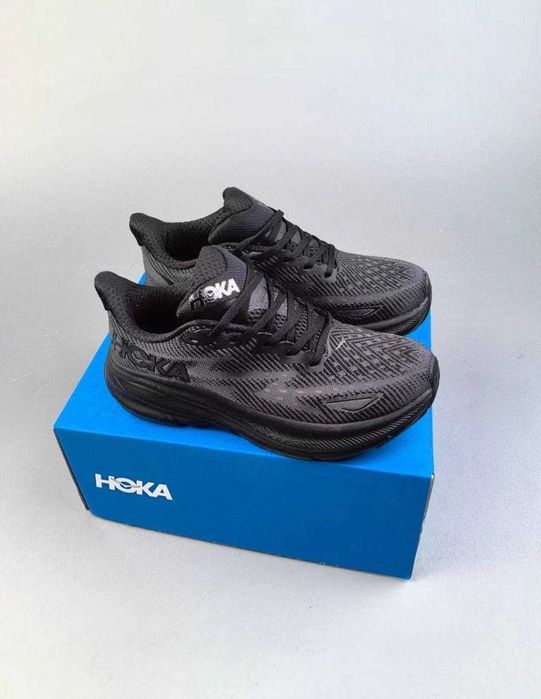 (БЕЗ ПЕРЕДОПЛАТИ)Hoka One Clifton 9 хока ван кліфтон 9 чорні