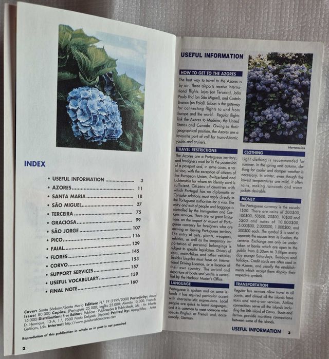 Guia «Azores - Guide for Tourists»