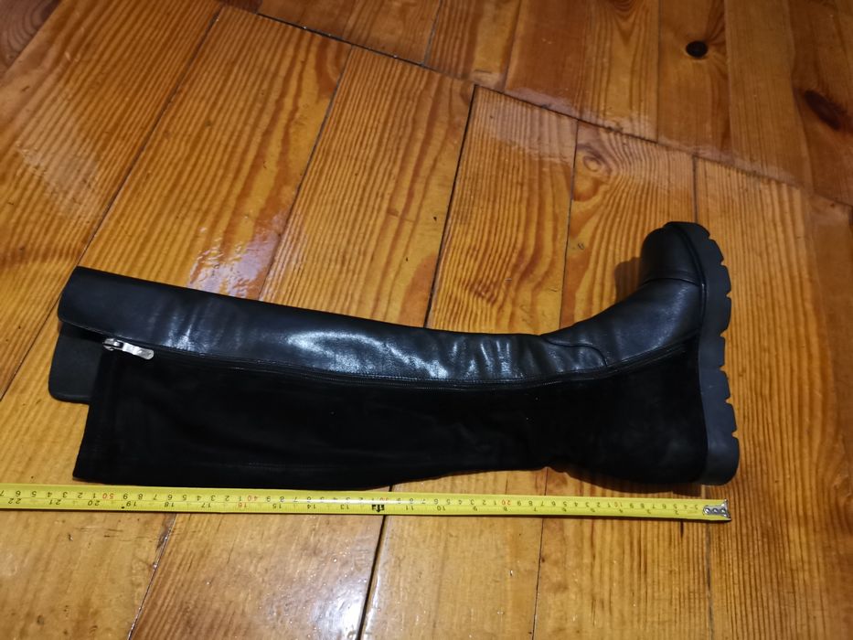 Чоботи шкіряні чорні