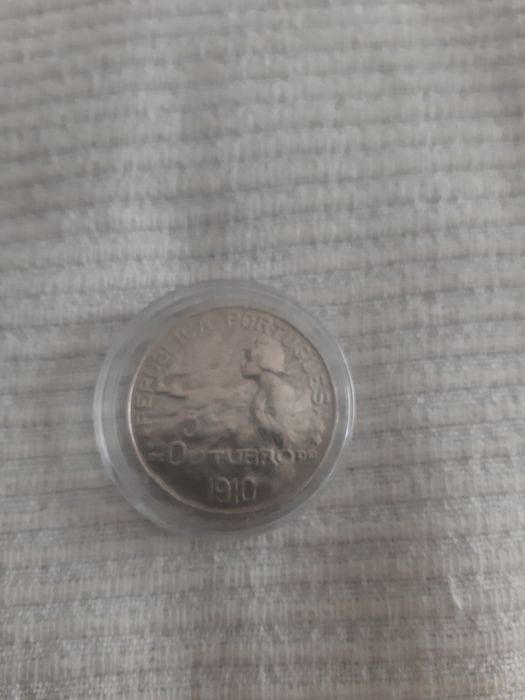 Moedas prata Monarquia e Republica