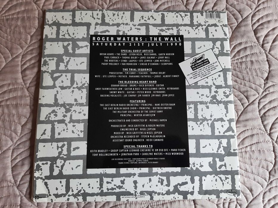 Roger Waters - The Wall (Live in Berlin) - Europa - 2 x Vinil LP