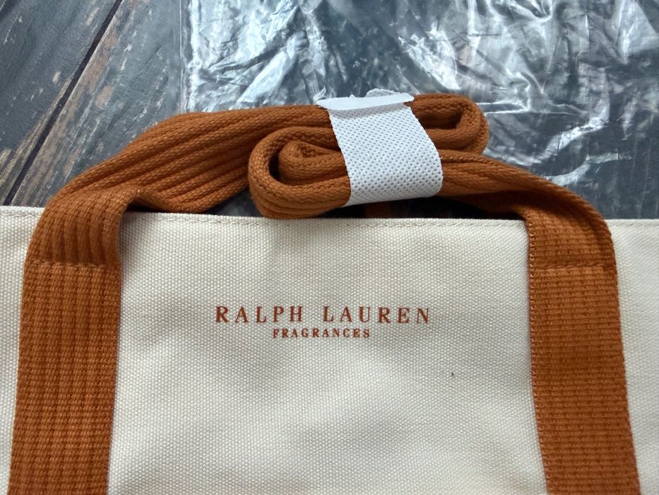 Ralph Lauren.  Сумка тоут среднего размера из холста на змейке