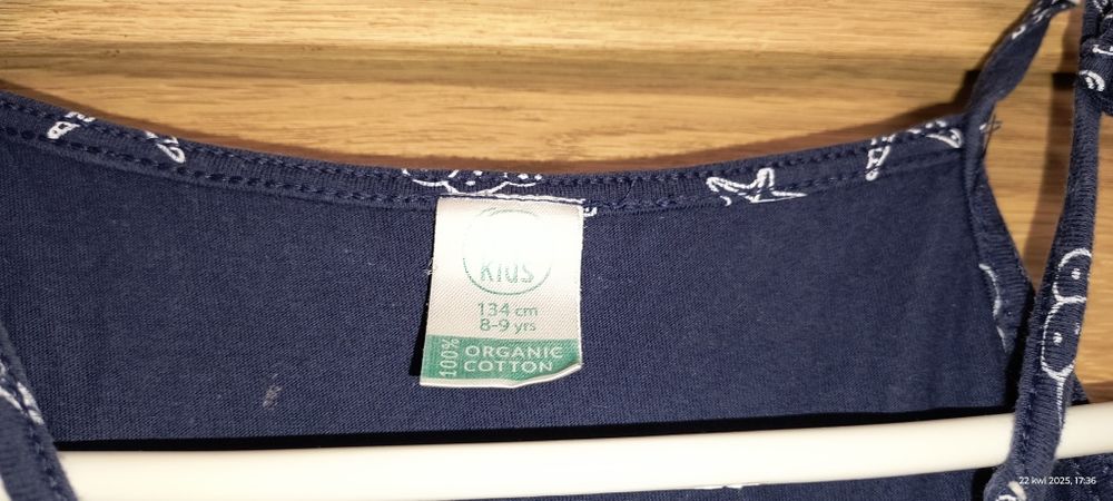 Granatowa sukienka dziewczęca na lato Little Kids r. 134 cm