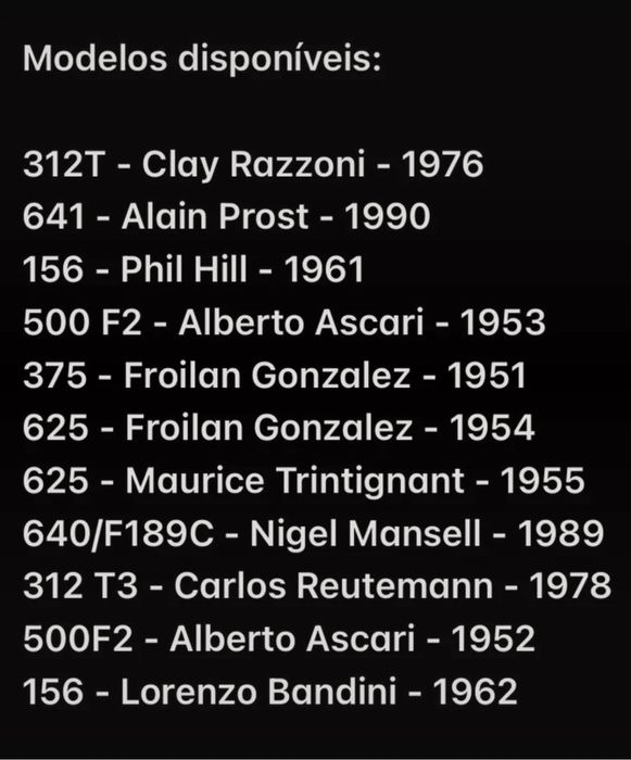 Coleção La Storia Ferrari by Vitesse