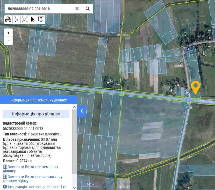 Продається земельна ділянка комерційного призначення с. Веретено