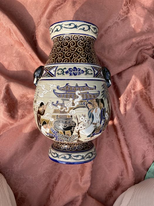 Antyk waza wietnamska stary duży wazon słoń