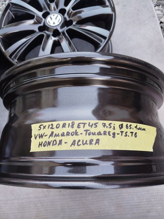 Диски 5×120 R18 ET45 VW Amarok,Touareg,T5,6-Honda Pilot-Opel-BMW-Acura