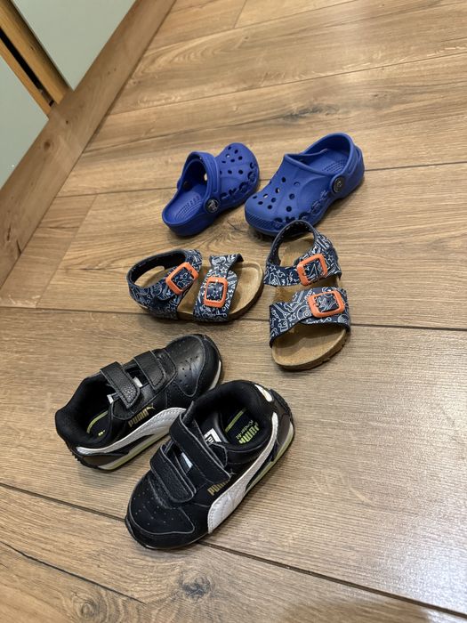 Взутя на літо кросівки сандалі шльопанці 19-21рр Puma Crocs Garvalin