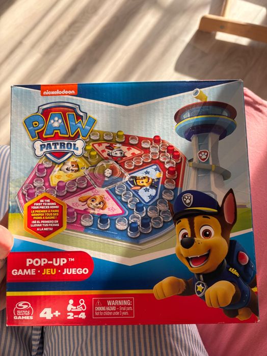 Настільна гра з кнопкою і кубиком paw patrol щенячий патруль