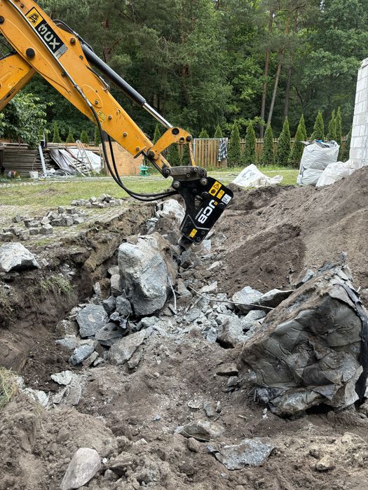 Uslugi koparką ładowarką  koparką kołową minikoparką ziemia piasek transport