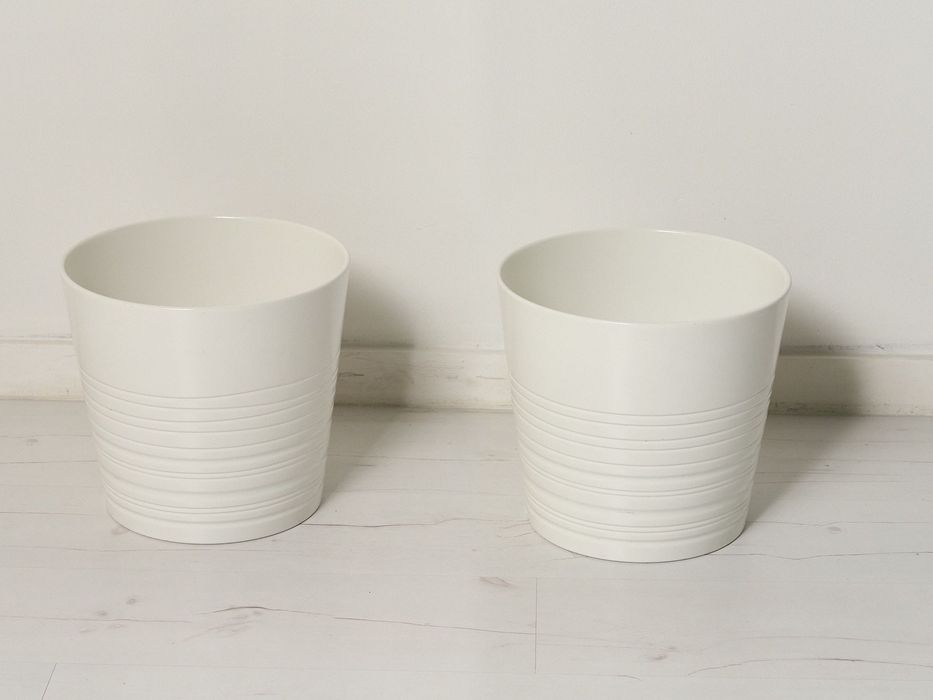 Conjunto de 2 vasos cerâmicos 29cm diâmetro