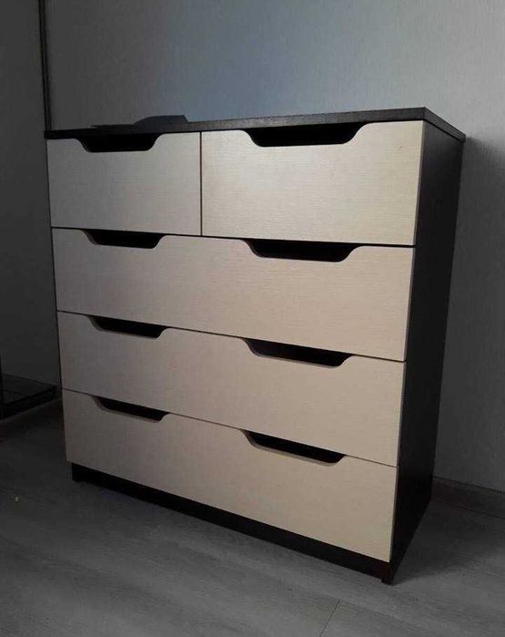 Новий комод зі складу 2+3М Білий дуб самоа венге Доставка