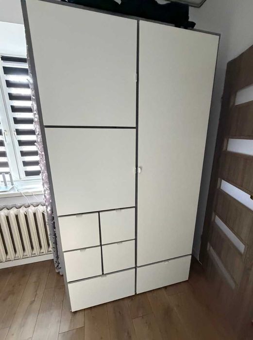 Szafa IKEA VISTHUS 122×59×226 cm – dużo szuflad