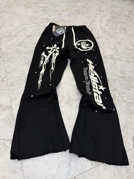 Штани Hellstar Flared Pants Black Distressed