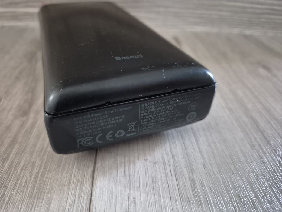 Powerbank Baseus Mini JA 30000mAh 2x USB 3A (czarny