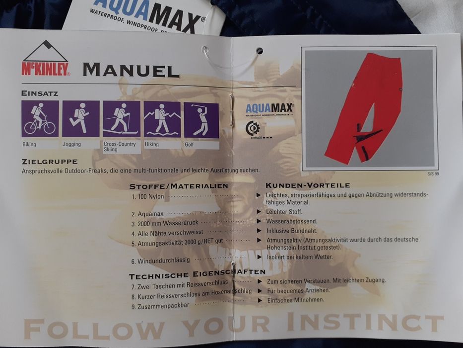 Spodnie przeciwdeszczowe McKINLEY aquamax r.XL
