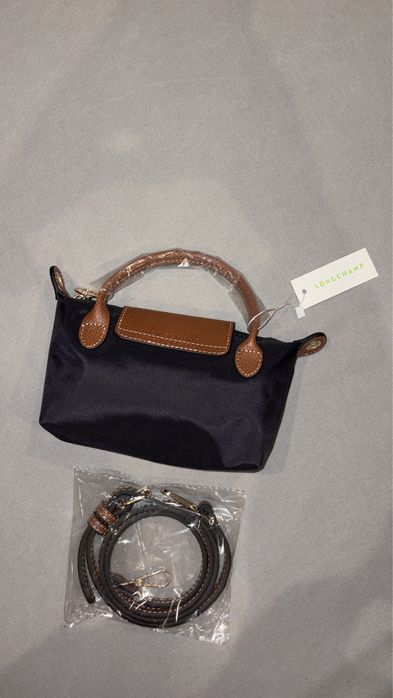 Mini Longchamp Preta Com Etiqueta