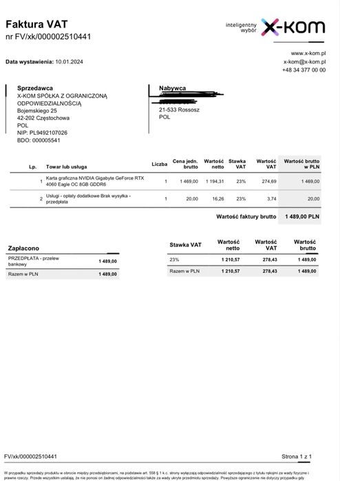 Karta graficzna rtx 4060 gigabyte eagle oc