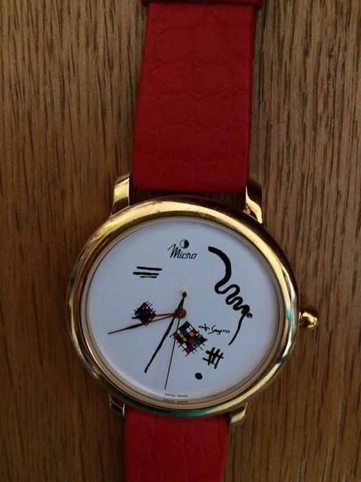 Relogio Quartz Swiss Made Micro criação Francisco Segarra Pintura Nov