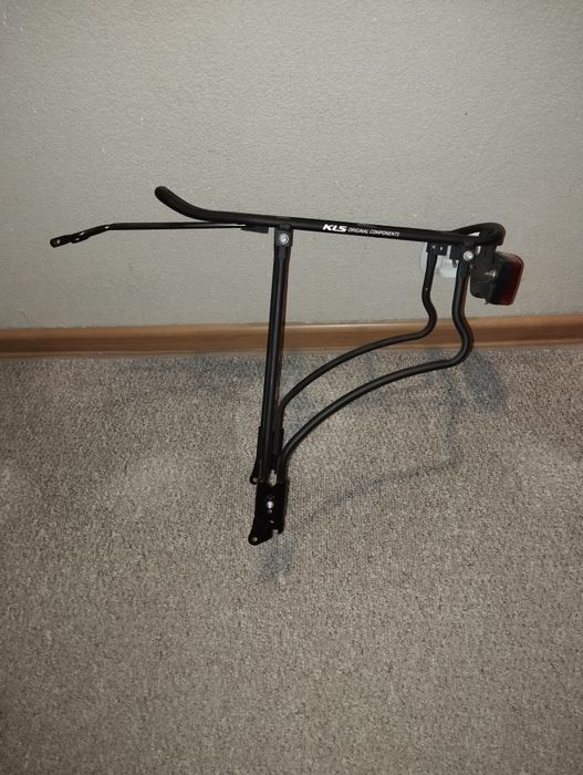 Fotelik rowerowy rower Polisport plus bagażnik i światełko