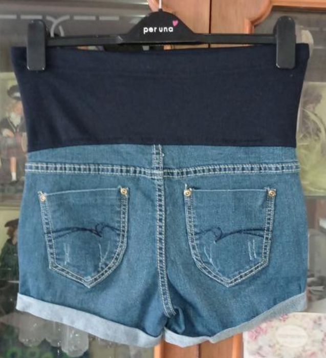 Шорти джинсові для вагітних М ОС 41-44, одяг для вагітних
