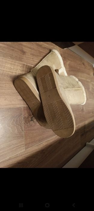 Skórzane Kozaki Buty Emu Wysokie Śniegowce Naturalne