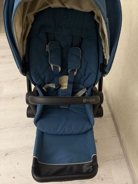 Cybex priam 2 в 1 в кольорі mountain blue