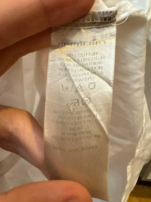 Women Burberry Pattern White Nova Check Shirt S
