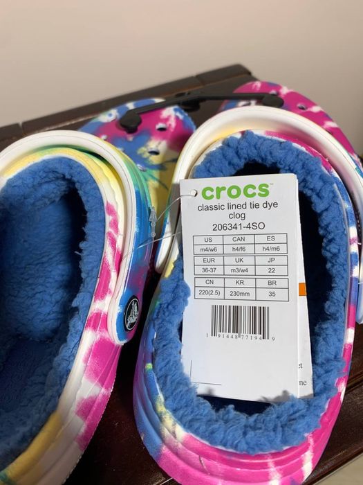 Crocs sport casual Крокси утеплені зимові тапочки домашні яскраві коль