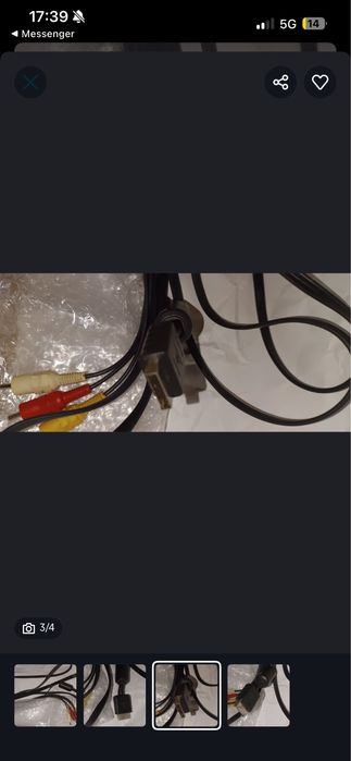 Kabel oryginalny do konsoli ps1 ps2 ps3