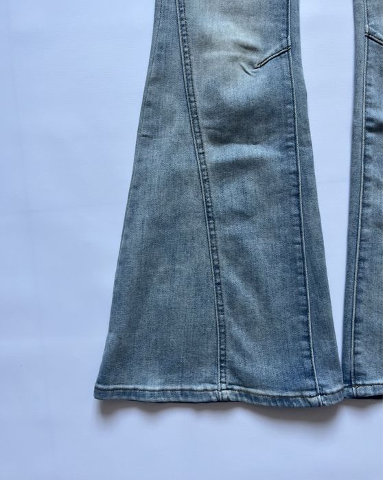 Джинси flared faded jeans клеш кльош джинсы opium baggy голубі