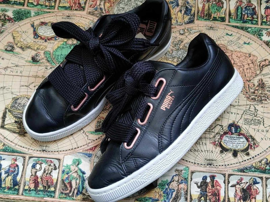 Классные кожаные кроссовки Puma. Размер 38,5, 25см.