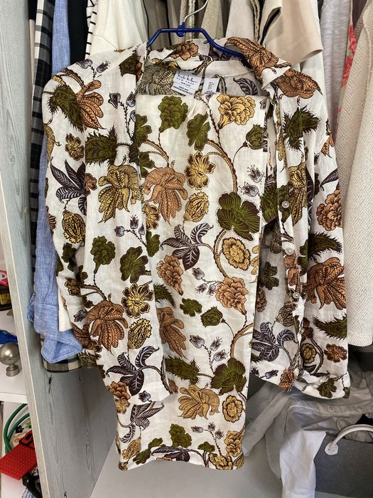 Костюм літній з льону в стилі zara