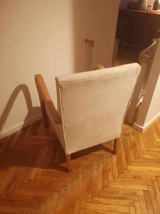 Fotel na sprężynach prl Radomsko