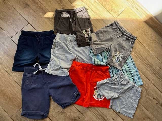 8 par krótkich spodenek rozm.  110-116