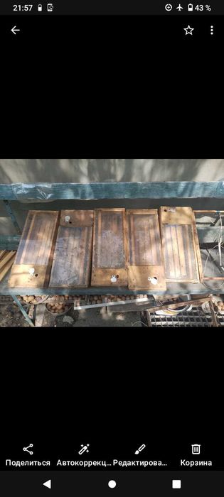 Улей для пчёл б/у 4шт, рамки для улья, маска пчеловода, обогрев