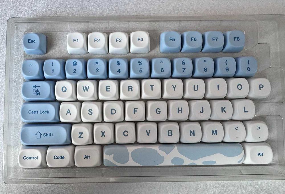 Кейкапи XVX MOA Profile Blue Keycaps Cute Dolphin, 145 клавіш